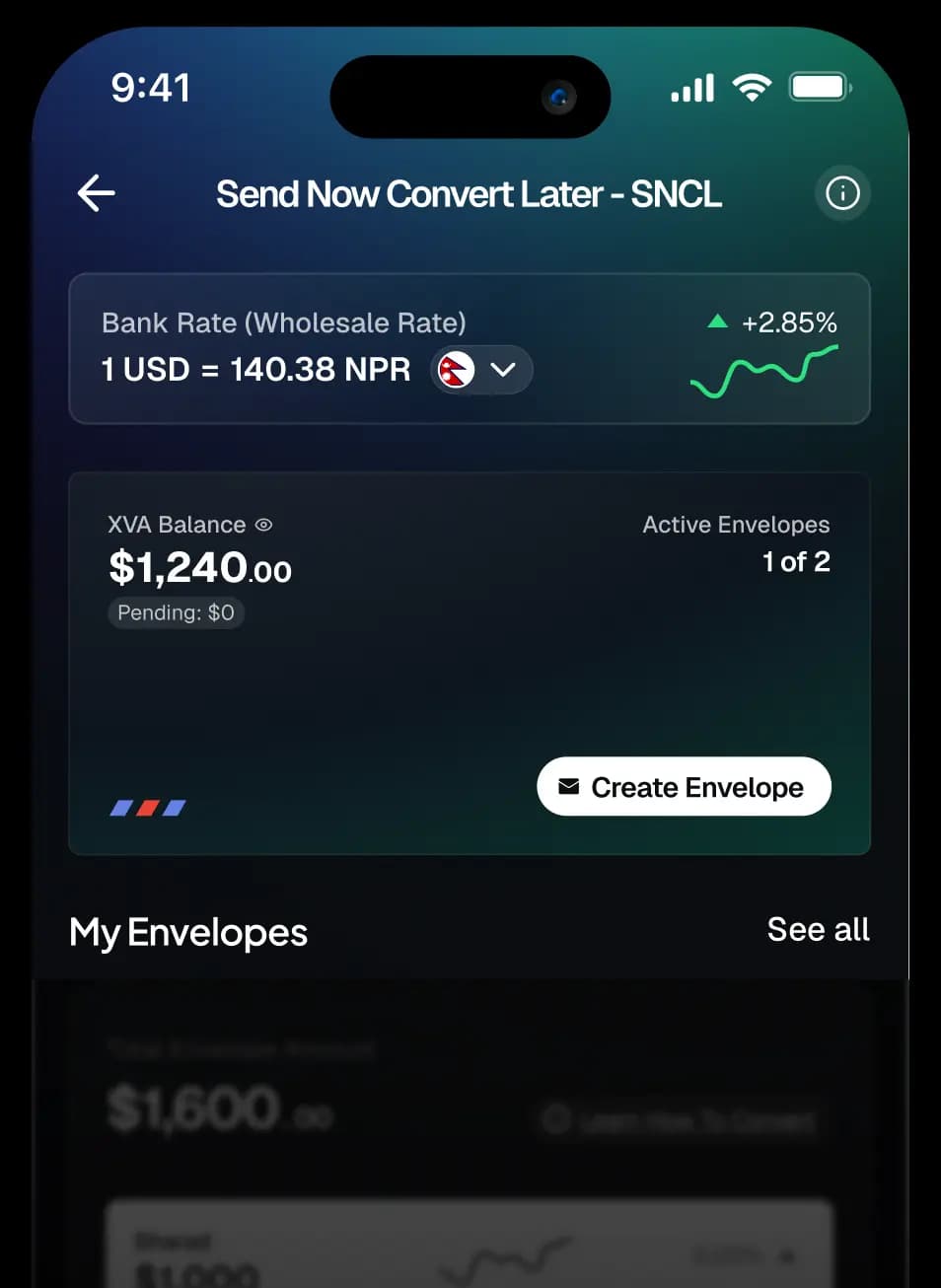 Create Envelopes to Send Now Convert Later